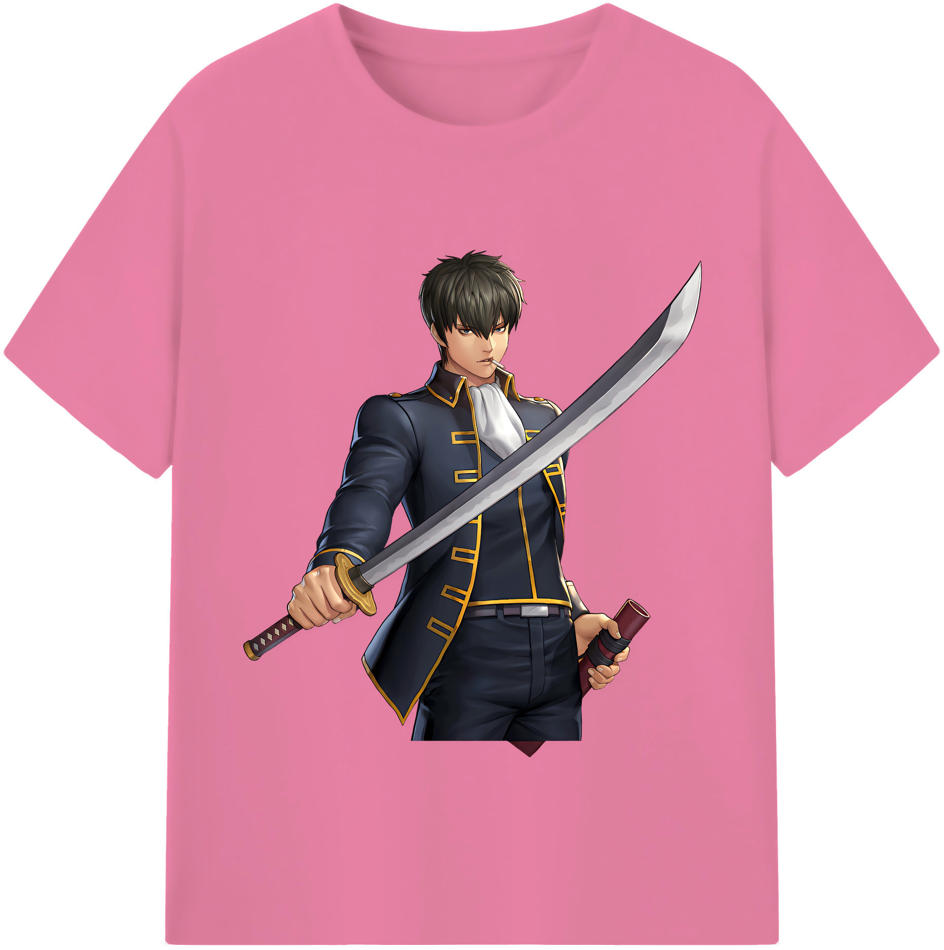 （画像用） ぎんたま 坂田銀時（さかたぎんとき） 神楽 志村新八（しむら しんぱち） GINTAMA Sakata Gintoki Kagura Shimura Shinpachi 綿100％半袖Tシャツ（フロントプリント）